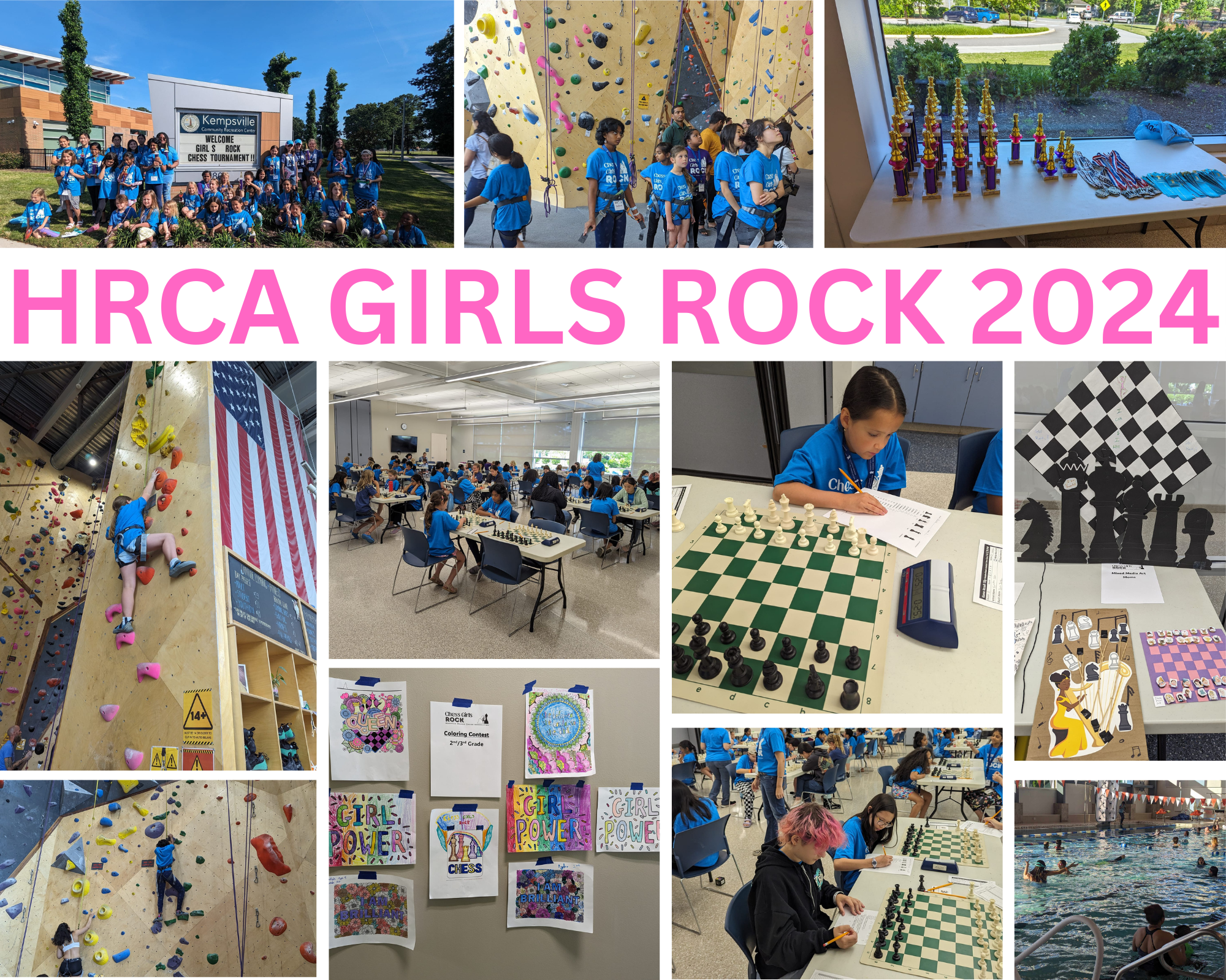 Collage of 2024 Girls Rock weekend event